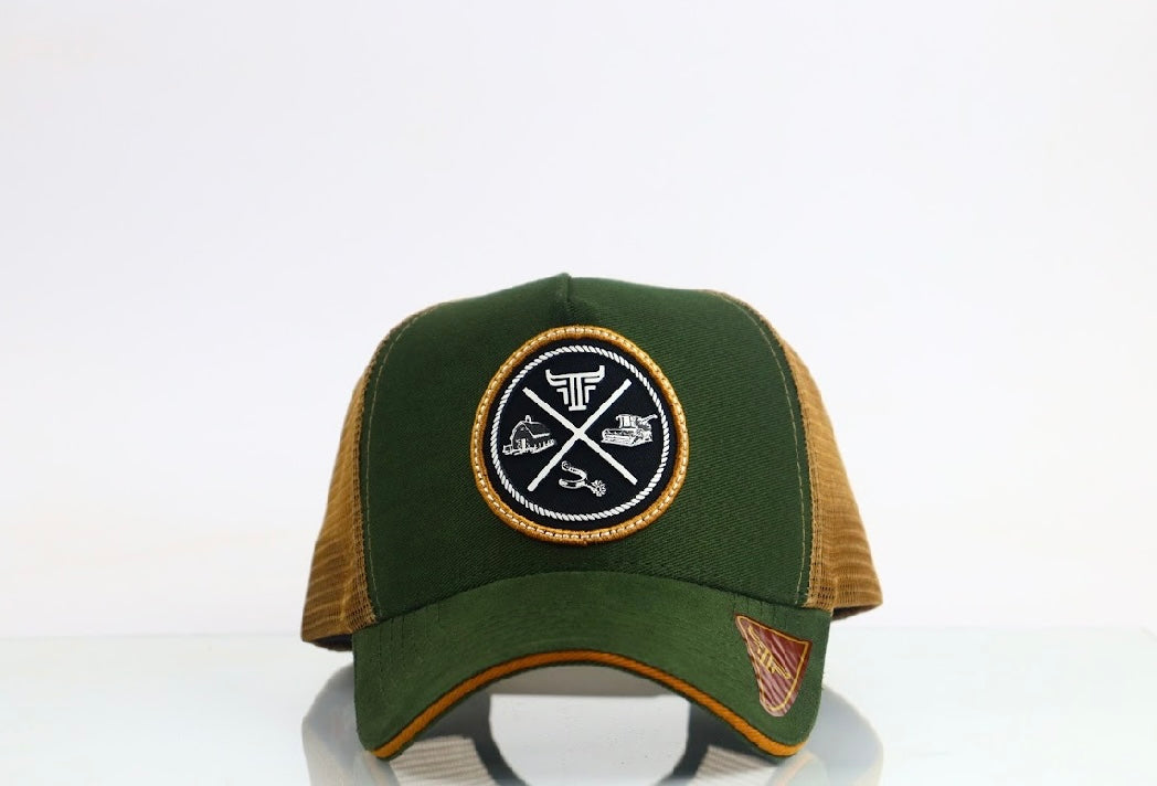 Farm Bulls Green/Gold Heritage Logo