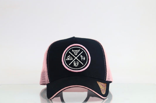 Farm Bulls Black/Pink Heritage Logo